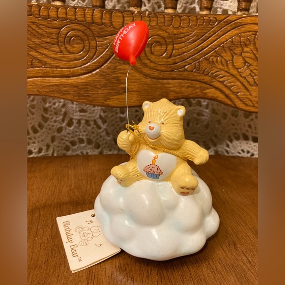 Care Bears Other - Vintage Care Bears Birthday Bear Music Box with Original Balloon and Tags